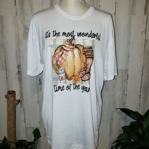 White large polyester fall shirts
